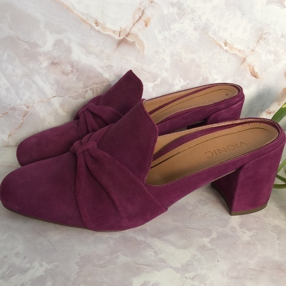 Vionic mules purple size 7 Presley low heel VS-336-1 - Picture 4 of 7